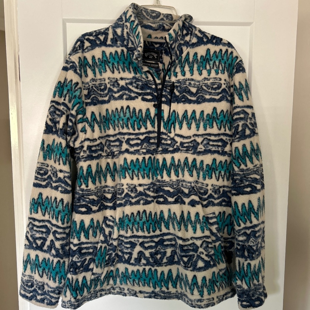 Sherpa half fleece sweatshirt